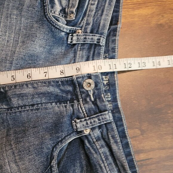 Flypaper Blue Jeans Mens 30x30 Bootcut Medium Light Wash Stretch Denim - Picture 8 of 10